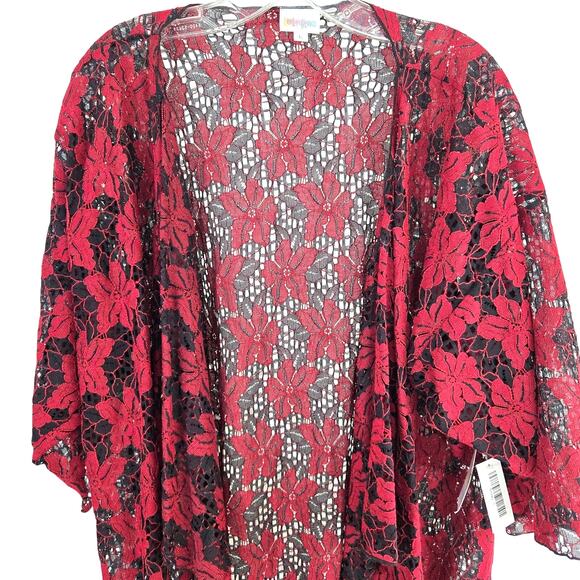 NWT Lularoe Women's Blazer Large L Top Misses Size12 14  Lace Cardigan Cover New - Picture 1 of 8